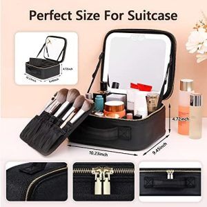 Travel vanity case online with mirror