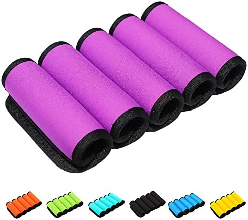 XiOiOiX Luggage Handle Wrap-Neoprene Luggage identifiers for Suitcases Unique Bright Luggage Tags/Spotter/Markers/Handle Cover Travel Accessories